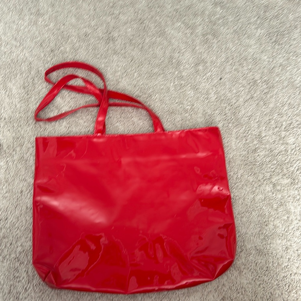Vintage Carla Marchi Shiny Red Bag